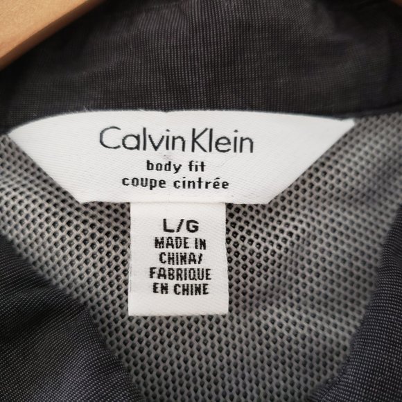 CALVIN KLEIN Polo Shirt Black Grey Collared Cotton Golf Shirt Top Tee Sh… - Picture 6 of 6